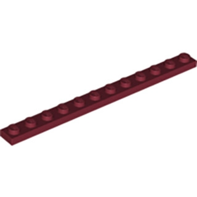 Plaat 1x12 Dark Red